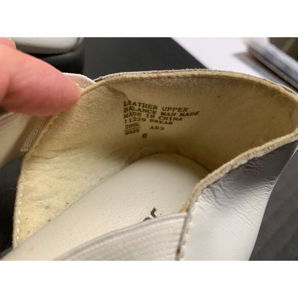 Jasmin Flex Womens Size 6 White y2k Vintage Slip On Shoes Sandals Leather Upper - Picture 4 of 7